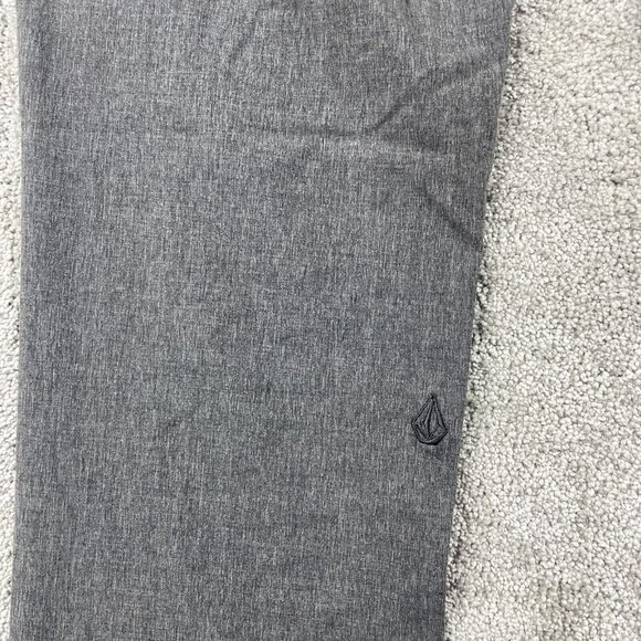 Volcom Modern Stretch Chinos Men’s Size 34 Gray Flat Front Pants True To This - Picture 8 of 15